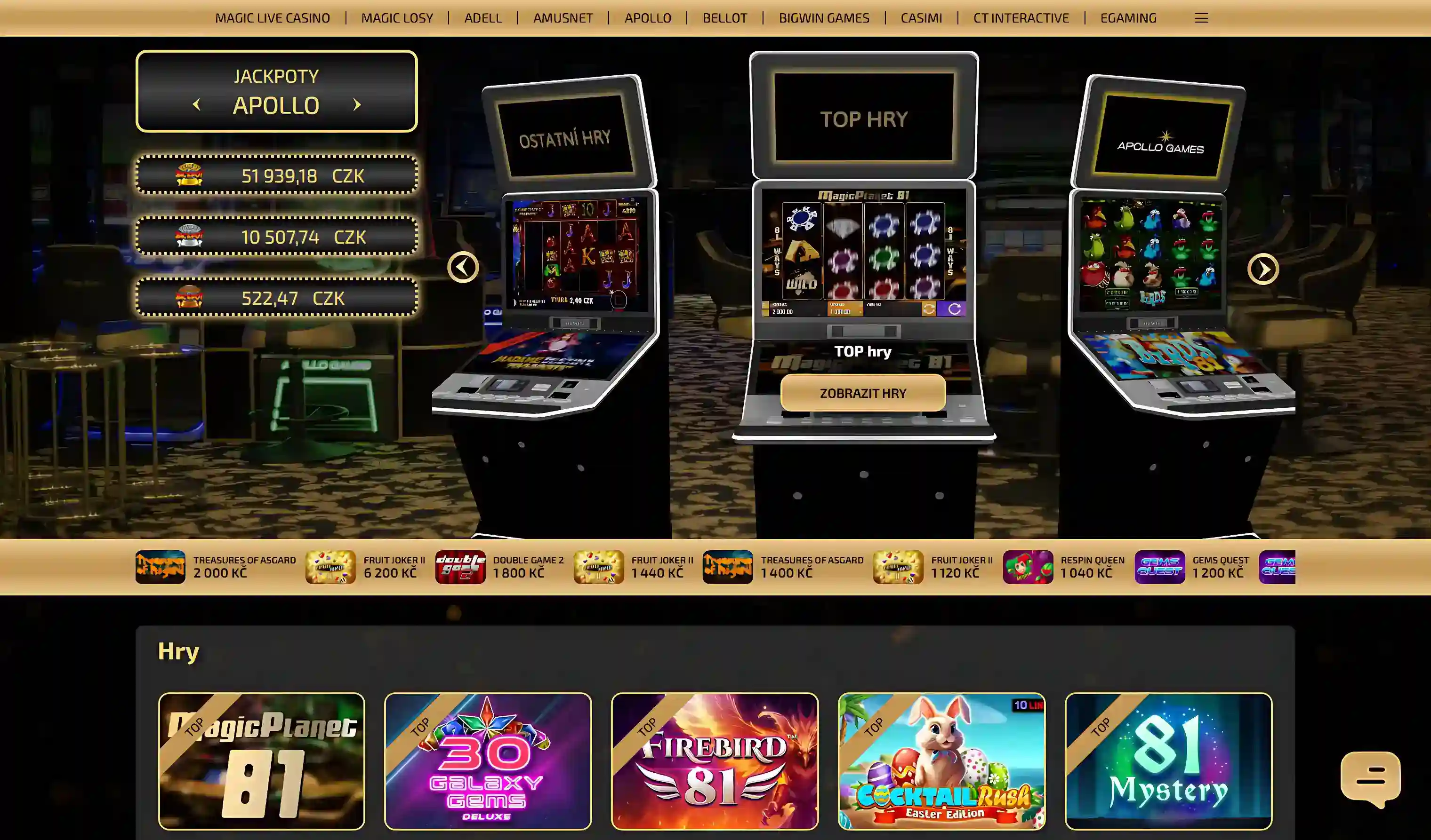 Magic Planet – České online casino